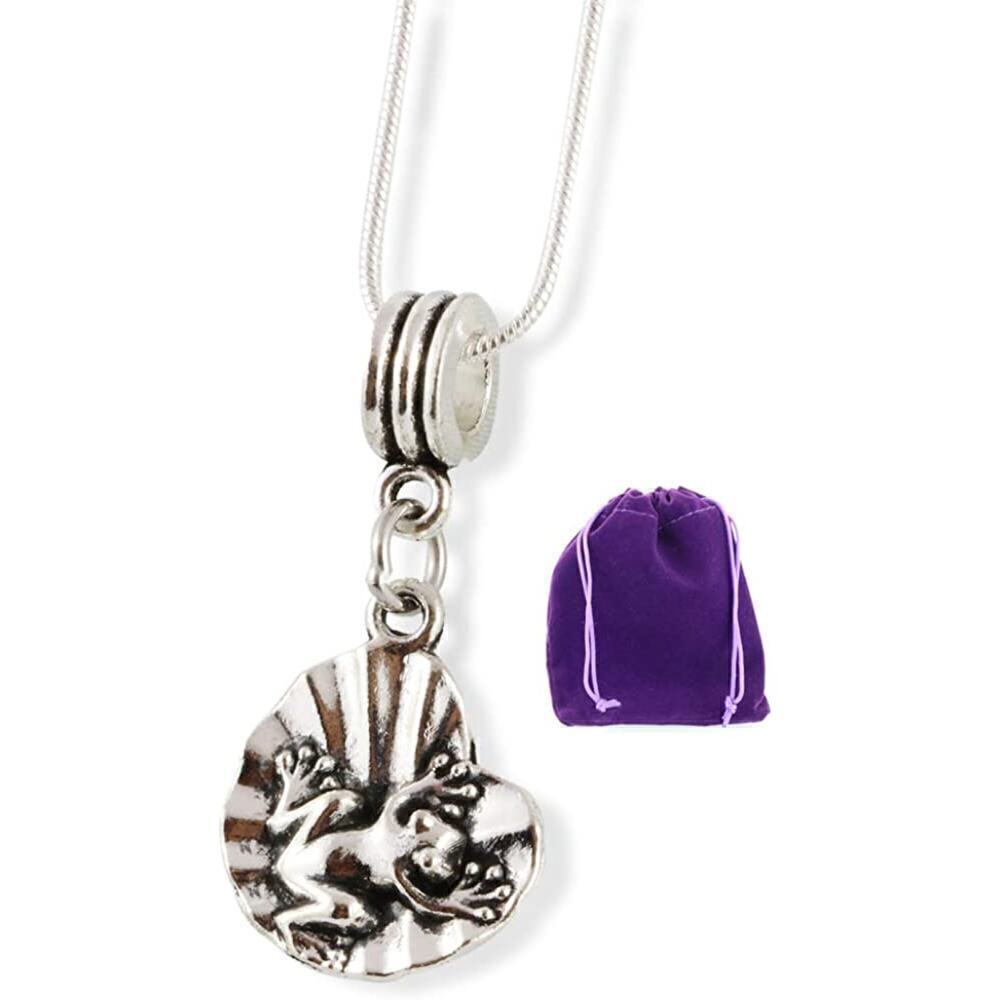 Frog on Lily Pad Reptile Toad Amphibian Necklace